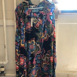 Tropical flower dress